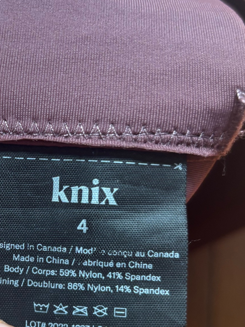 Knix Catalyst Front Zip Sports Bra Purple Size 4 32C, 32D, 34C, 34D - Picture 5 of 6